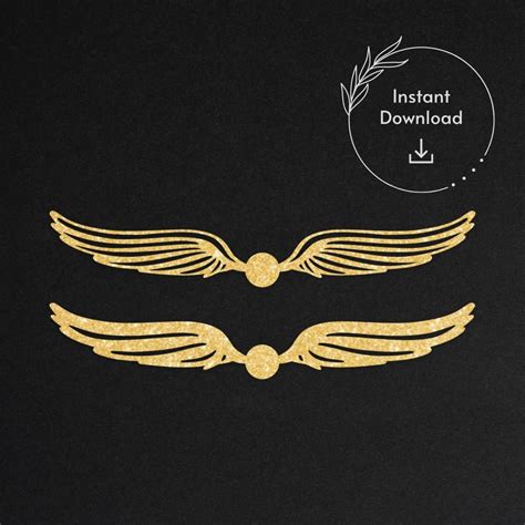 Golden Snitch Wings Printable Design Inspiration